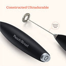 Powerful Handheld Milk Frother, Mini Milk Foamer, Battery Operated Stainless Steel Drink