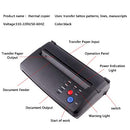 Black Tattoo Transfer Stencil Machine Thermal Copier Printer with Bonus Papers