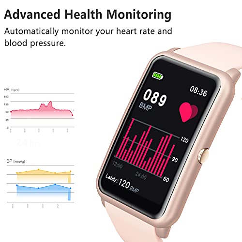 Fitness Tracker, Heart Rate Blood Pressure Monitor Activity Tracker, 1.57'' Touch Screen