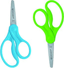 Right- & Left-Handed Scissors For Kids, 5’’ Blunt Safety Scissors, Assorted, 2 Pack
