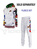 Mens Urban Hip Hop Premium Fleece Hoodie - Pullover Streetwear Pop Art Patch