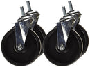 4-Inch Caster Roller Wheels for HCD Shelving Unit, Set of Four,Black