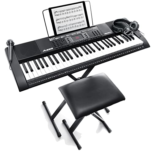 61 Key Keyboard Piano for Beginners with Speakers, Digital Piano Stand, Bench