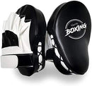 Boxing Curved Focus Punching Mitts- Leatherette Training Hand Pads,Ideal for Karate