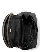 KATE SPADE LEILA MEDIUM FLAP BACKPACK TOTE BAG BLACK SOFT LEATHER