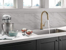 Gold Kitchen Faucet Touch, Touch Kitchen Faucets with Pull Down Sprayer