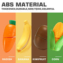 70 PCS Cutting Play Food Toy for Kids Kitchen, Pretend Fruit &Vegetables Accessories