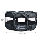 Amazon Basics Portable Soft Pet Dog Travel Playpen, Large (45 x 45 x 24 Inches)