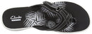 Clarks Women's Breeze Sea Flip-Flop, Black Synthetic, 9