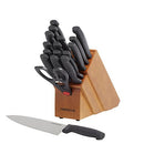 18-Piece Never Needs Sharpening High-Carbon Stainless Steel Knife Block Set