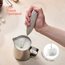 Powerful Handheld Milk Frother, Mini Milk Foamer, Battery Operated Stainless Steel Drink