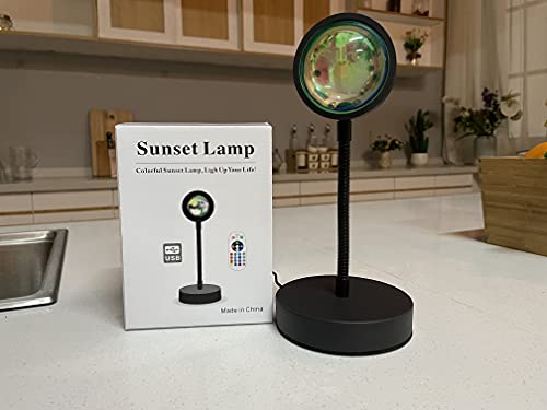 Sunset Lamp Projector Led Lights for Bedroom Night Light RGB Lights Sun Sunlight Sunrise