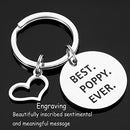 Poppy Gifts Best Poppy Ever Keyring Poppy Keychain