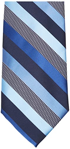 mens Microfiber Stripped Set neckties, Navy, One Size US