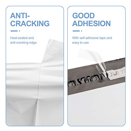 200 Pack 6x9 White Poly Mailer Envelopes Shipping Bags with Self Adhesive, Waterproof and Tear-Proof Postal Bags