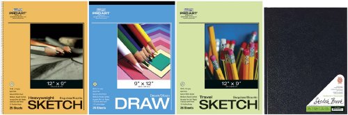 PRO ART 16410404232Pro Art Drawing and Sketching Paper Value Pack