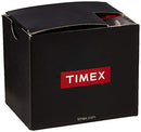 Timex Women's T2H331 Indiglo Leather Strap Watch, Black/Silver-Tone/White