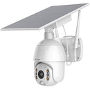 Home Security Camera Outdoor, Wireless WiFi Pan Tilt 360°Rechargeable Solar