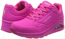 Skecher Street Women's Uno - Night Shades Sneaker, Pink