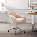 Linon Fiona Chrome Base Office Chair