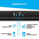 61 Key Digital Piano Keyboard with Semi Weighted Keys, 20W Speakers, 10 Voices, Split