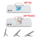 Hard PC Butterfly Phone Ring Holder 360°Rotation Finger Stand Kickstand Universal