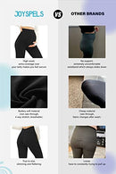 Maternity Leggings Over The Belly Pregnancy Leggings with Pockets Light Blue