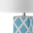 Modern Contemporary Light Blue 27-inch Home Office Desk Table Lamp