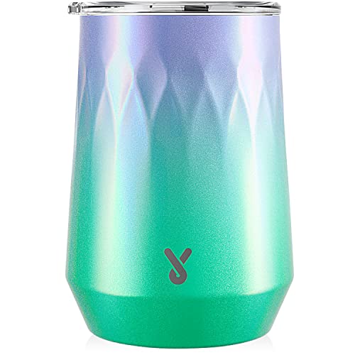 14oz Insulated Wine Tumbler with Lid, Dishwasher Safe, Vacuum Insulated Stainless Steel