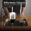 Milk Steamer, Milk Frother 5-in-1 Electric Milk Steamer Frothing 13.5oz Hot/Cold Milk