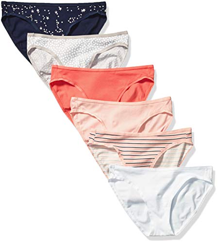 Women's Cotton Bikini Brief Underwear Pack of 6