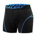 BALEAF Men's Padded Bike Shorts Cycling Underwear 3D Padding Mountain Biking Bicycle Liner Shorts (Blue, M)