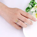 Sterling Silver Fidget Rings for Women Adjustable Open Ring Sunflower