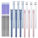 12 PCS Erasable Pens Rollerball Pens, Cute Pens with Cartoon Design