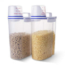 2Pack, Rice Storage Bin with Airtight Design Grain Flour Nuts Organization