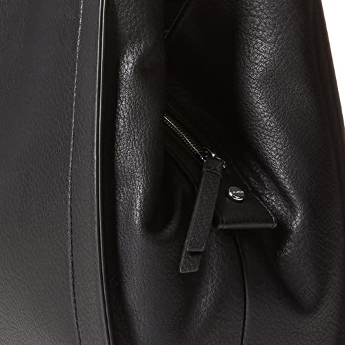 Calvin Klein Reyna Novelty Triple Compartment Shoulder Bag, Black/Silver Combo