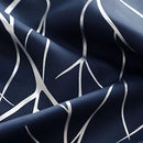 Grommet Blackout Curtains 63 Inches Long Thermal Insulated Tree Branches Pattern