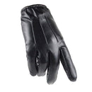 Men Leather Touchscreen Gloves Winter Driving Warm Wrist Gloves Long Keeper
