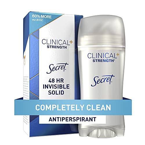 Secret Antiperspirant Clinical Strength Deodorant for Women, Invisible Solid
