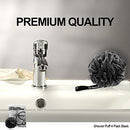 Shower Puff 4 Pack Black Bath Sponge Shower Loofahs