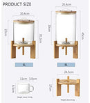 Flour and Cereal Container, 5L/8L, Rice Dispenser, Creative Glass Food Storge