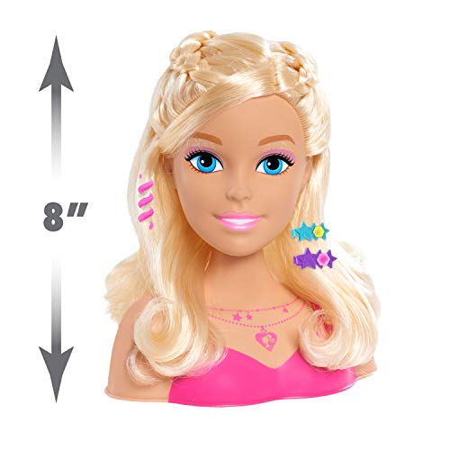 Barbie Fashionistas 8-Inch Styling Head, Blonde, 20 Pieces Include Styling Accessories