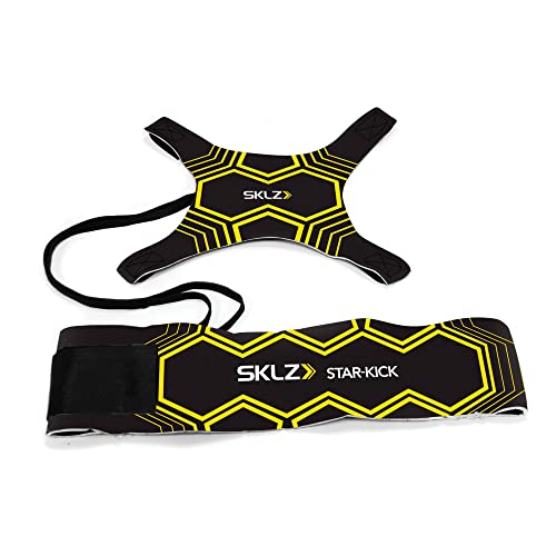 Star-Kick Hands-Free Adjustable Solo Soccer Trainer - Fits Ball Sizes 3, 4, and 5 (Black)