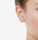 1/2Ct Diamond Stud Earrings Set in Sterling Silver