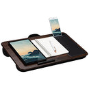 Home Office Lap Desk with Device Ledge, Mouse Pad, and Phone Holder