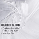 Clear Backpack Heavy Duty PVC Transparent Backpack with Reinforced Strap Stitches