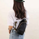 Women Chest Bag Sling Bag Small Crossbody PU Leather Satchel Daypack