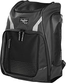 Rawlings Legion Baseball & Softball Players Equipment Backpack, Grey/Black