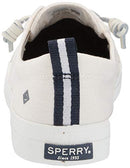 Sperry Womens Crest Vibe Linen Sneaker, White, 7.5