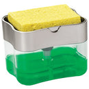 Countertop Dish Soap Dispenser Pump and Sponge Holder for Kitchen Sink